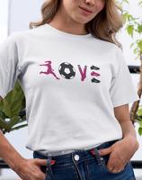 Dámske  tričko fotbal love