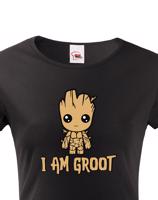 Dámské tričko Groot z filmu Strážci galaxie - Já jsem Groot na triku