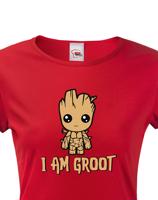 Dámské tričko Groot z filmu Strážci galaxie - Já jsem Groot na triku