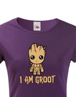 Dámské tričko Groot z filmu Strážci galaxie - Já jsem Groot na triku