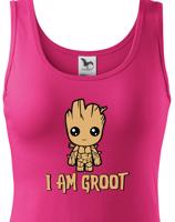 Dámské tričko Groot z filmu Strážci galaxie - Já jsem Groot na triku