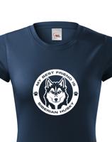 Dámské tričko Husky -  dárek pro milovníky psů