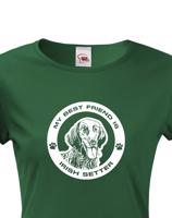 Dámské tričko Irský setr - dárek pro milovníky psů