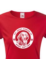 Dámské tričko Irský setr - dárek pro milovníky psů