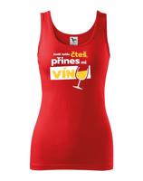 Dámské tričko - Jestli tohle čteš přines mi víno
