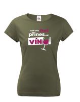 Dámské tričko - Jestli tohle čteš přines mi víno
