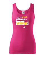 Dámské tričko - Jestli tohle čteš přines mi víno