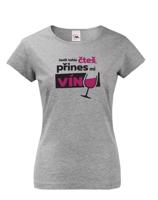 Dámské tričko - Jestli tohle čteš přines mi víno