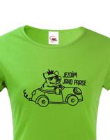 Dámské  tričko Jezdím jako prase - ideální dárek pro každou řidičku