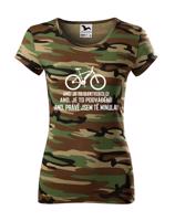 Dámské tričko Jezdím na elektrokole - vtipné originální tričko