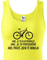 Dámské tričko Jezdím na elektrokole - vtipné originální tričko
