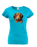 Dámské tričko Jezevčík - tričko pro milovníky psů