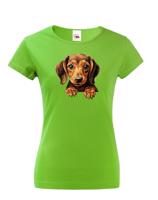 Dámské tričko Jezevčík - tričko pro milovníky psů