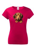Dámské tričko Jezevčík - tričko pro milovníky psů