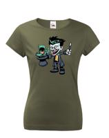 Dámské tričko Joker kouzelník -  tričko pro milovníky humoru a filmů