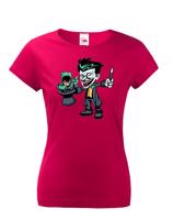 Dámské tričko Joker kouzelník -  tričko pro milovníky humoru a filmů