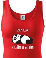 Dámské tričko Jsem líná a ležím si za tím! - ideální dárek pro ženy