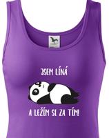 Dámské tričko Jsem líná a ležím si za tím! - ideální dárek pro ženy