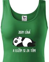 Dámské tričko Jsem líná a ležím si za tím! - ideální dárek pro ženy