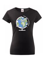 Dámské  tričko Jsem prostě světoběžník - skvělý dárek pro všechny turisty