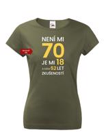 Dámské tričko k 70. narozeninám - skvělý dárek k 70. narozeninám