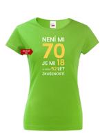Dámské tričko k 70. narozeninám - skvělý dárek k 70. narozeninám