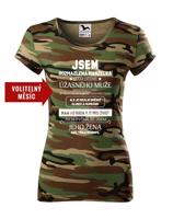 Dámské tričko k narozeninám - Jsem rozmazlená manželka