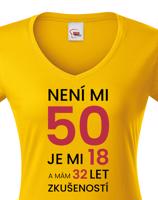 Dámské tričko k  narozeninám - nezapomenutelný dárek