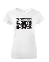 Dámské tričko k narozeninám s rokem narození - originální narozeninový dárek