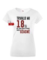 Dámské tričko k narozeninám trvalo mi 18 let než jsem začala vypadat takhle úžasně