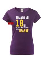 Dámské tričko k narozeninám trvalo mi 18 let než jsem začala vypadat takhle úžasně
