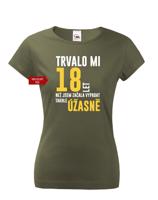 Dámské tričko k narozeninám trvalo mi 18 let než jsem začala vypadat takhle úžasně