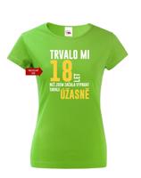 Dámské tričko k narozeninám trvalo mi 18 let než jsem začala vypadat takhle úžasně