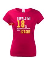Dámské tričko k narozeninám trvalo mi 18 let než jsem začala vypadat takhle úžasně