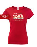 Dámské tričko k narozeninám - Vintage all original parts
