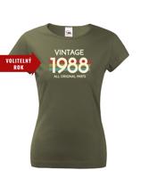 Dámské tričko k narozeninám - Vintage all original parts