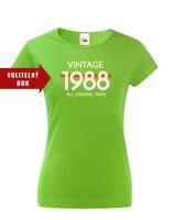Dámské tričko k narozeninám - Vintage all original parts