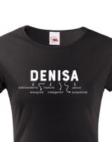 Dámské tričko k svátku s jménem Denisa