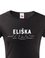 Dámské tričko k svátku s jménem Eliška
