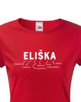 Dámské tričko k svátku s jménem Eliška