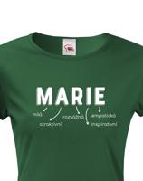Dámské tričko k svátku s jménem Marie