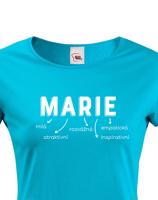 Dámské tričko k svátku s jménem Marie