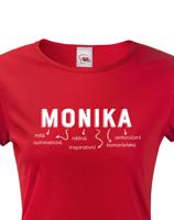 Dámské tričko k svátku s jménem Monika