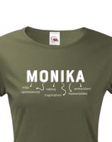 Dámské tričko k svátku s jménem Monika