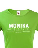 Dámské tričko k svátku s jménem Monika