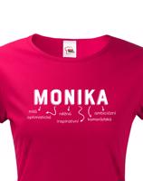 Dámské tričko k svátku s jménem Monika