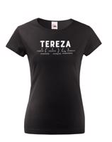 Dámské tričko k svátku s jménem Tereza