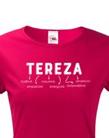 Dámské tričko k svátku s jménem Tereza