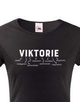 Dámské tričko k svátku s jménem Viktorie