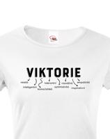Dámské tričko k svátku s jménem Viktorie